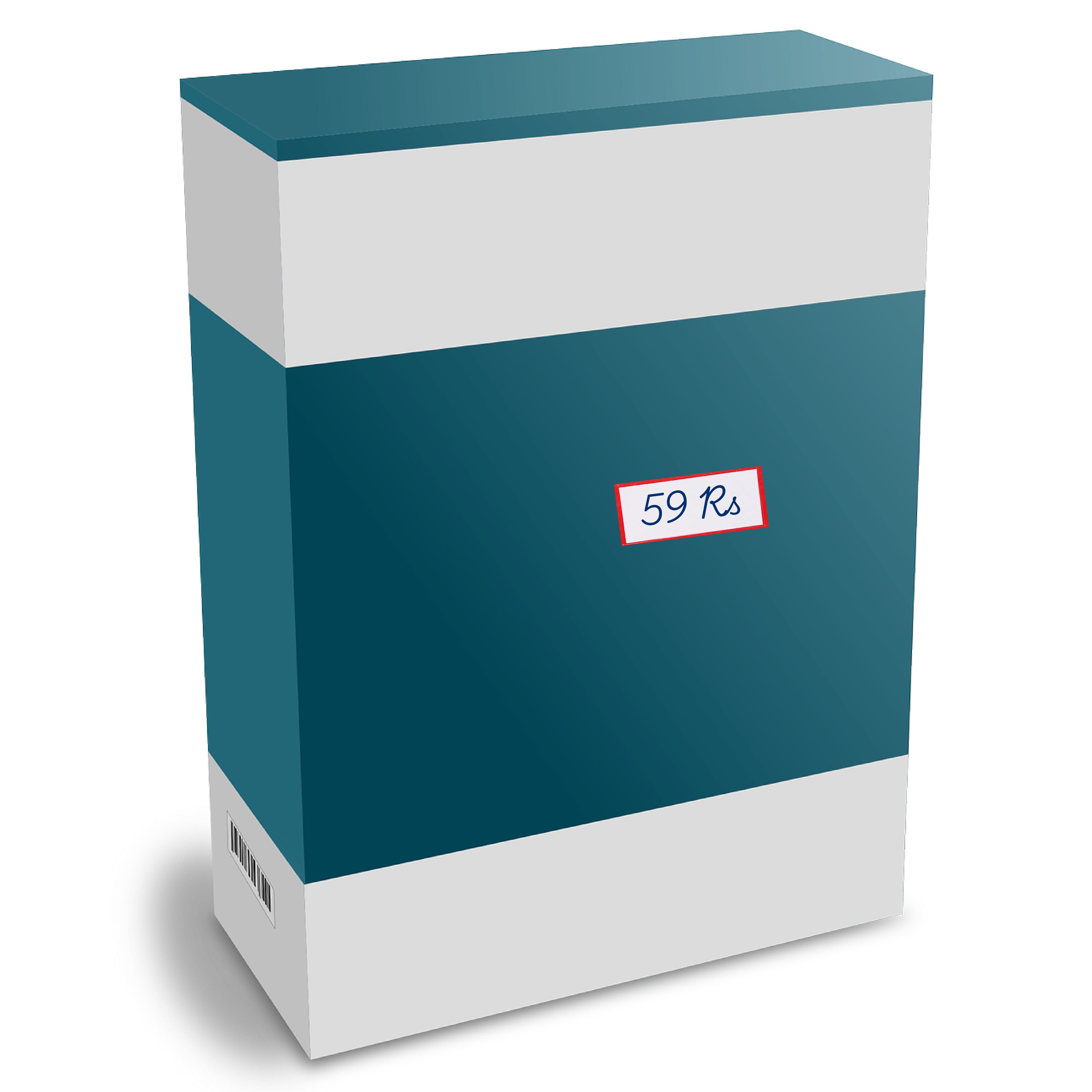 MRP Price Label Stickers 1000+ PCS | Small Self Adhesive Red Border Labels (3 x 2 cm)