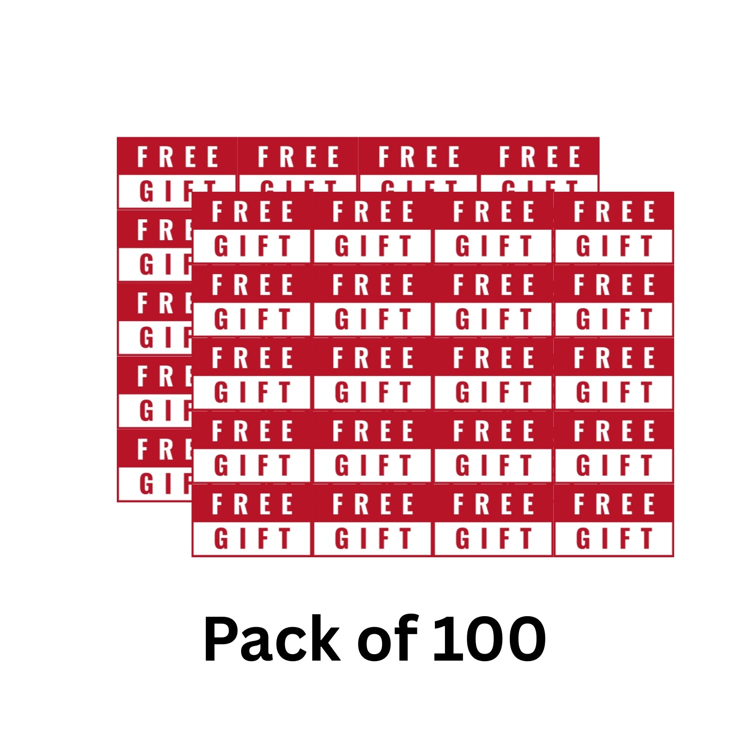 Free Gift Stickers for Small Business Packaging | Self Adhesive Label 1 x 1.65 Inch