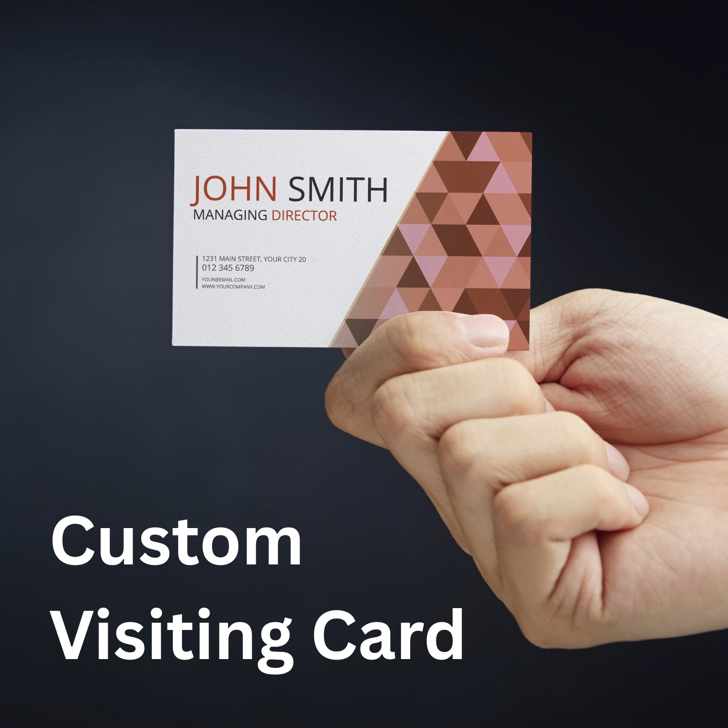 Custom Single Side Visiting Card Printing | Professional Business Cards