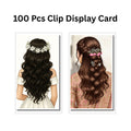 Hair Clip Display Cards 100 PCS (2.3 x 4 Inch) | Hair Accessories Packaging & Display
