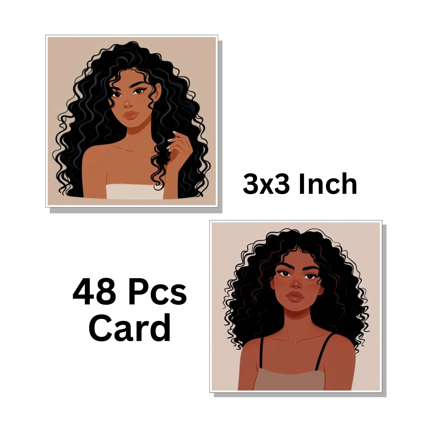 Jewellery Display Cards 3x3 Inch 300 GSM for Earrings & Necklaces | Packaging Cards