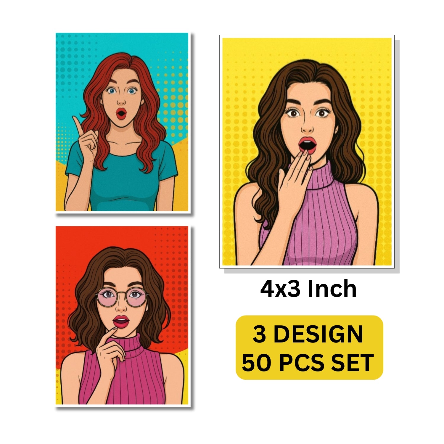 50 Jewellery Display Cards 4x3 Inch | Earring Packaging Cards for Small Business