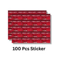 Free Gift Stickers for Small Business Packaging | Self-Adhesive Label (1 x 1.65 Inch)