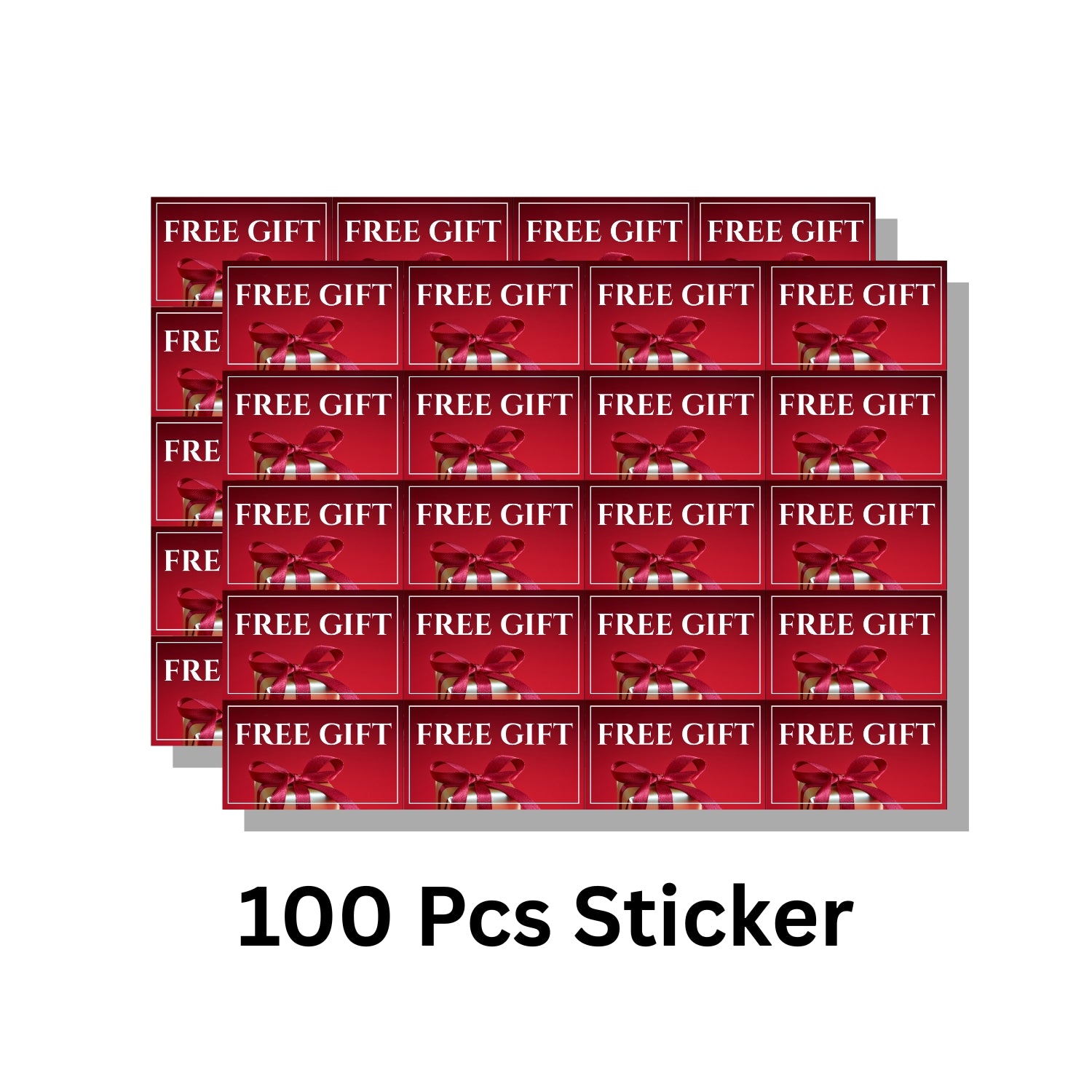 Free Gift Stickers for Small Business Packaging | Self-Adhesive Label (1 x 1.65 Inch)