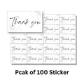 100 Thank You for Your Order Stickers | Cute Packaging Labels for Online Stores