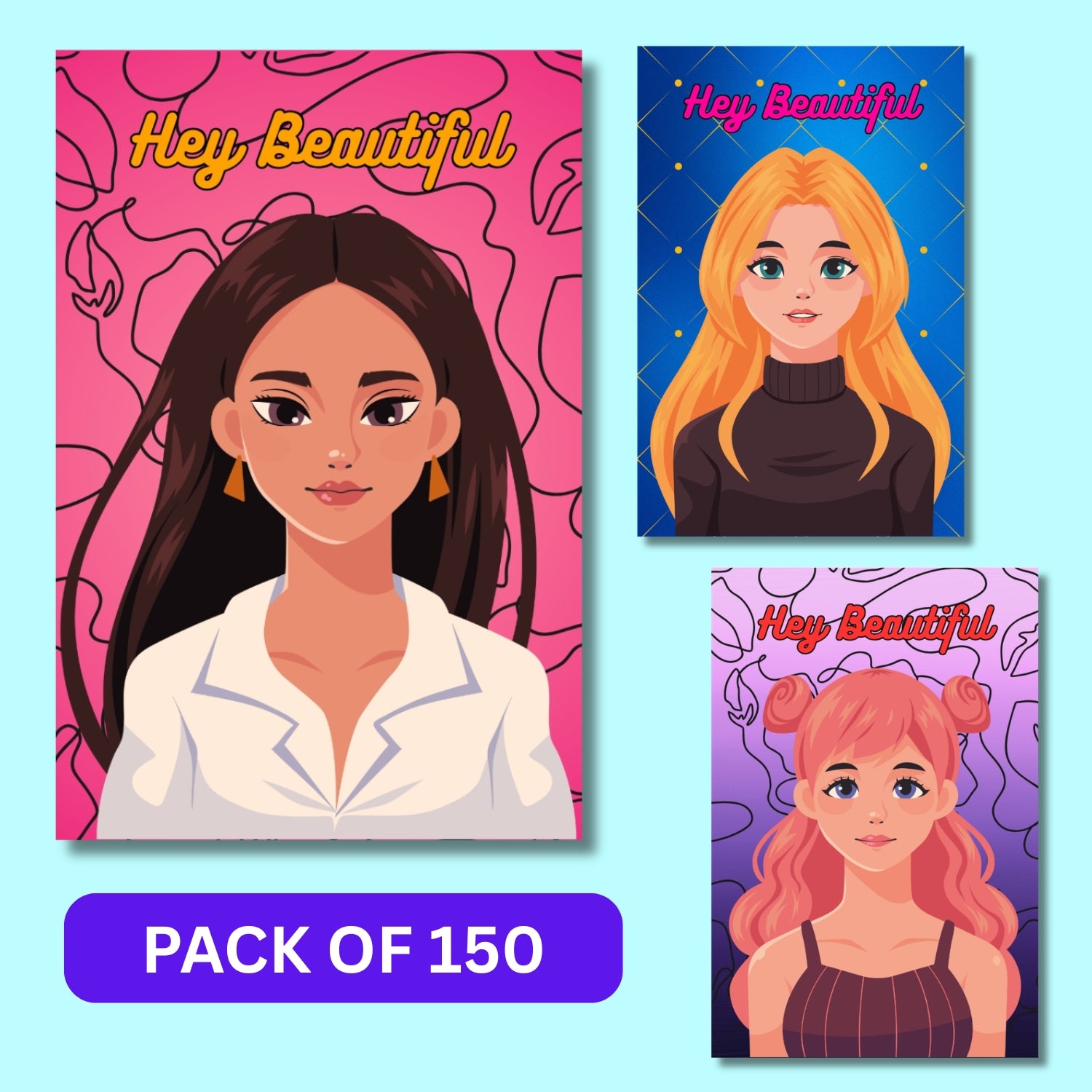 150 PCS Earring Display Cards 300 GSM | Jewellery Packaging Cards (3.6 x 2.4 Inch)