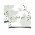 100 PCS Sage Green Thank You Cards (3x2 Inch) | Elegant Greenery Business Thank You Cards for Packaging & Orders