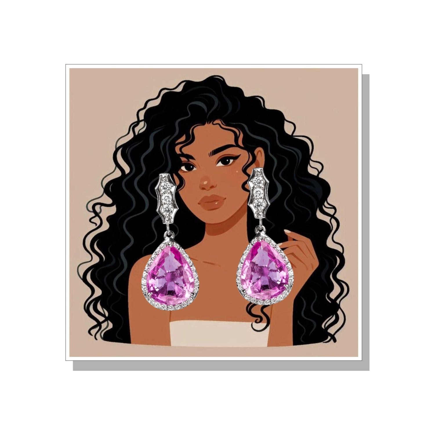 Jewellery Display Cards 3x3 Inch 300 GSM for Earrings & Necklaces | Packaging Cards