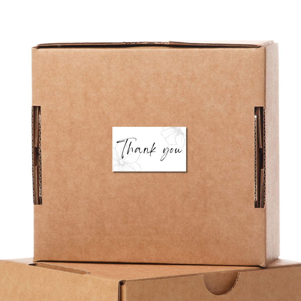 100 Thank You for Your Order Stickers | Cute Packaging Labels for Online Stores