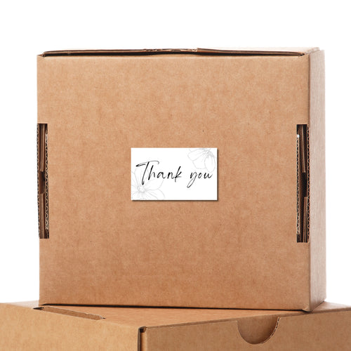 100 Thank You for Your Order Stickers | Cute Packaging Labels for Online Stores