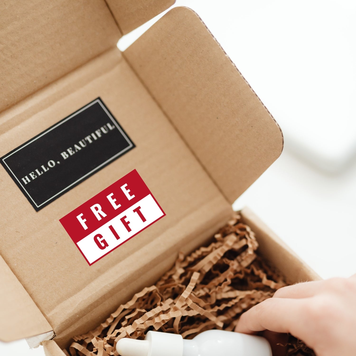 Free Gift Stickers for Small Business Packaging | Self Adhesive Label 1 x 1.65 Inch