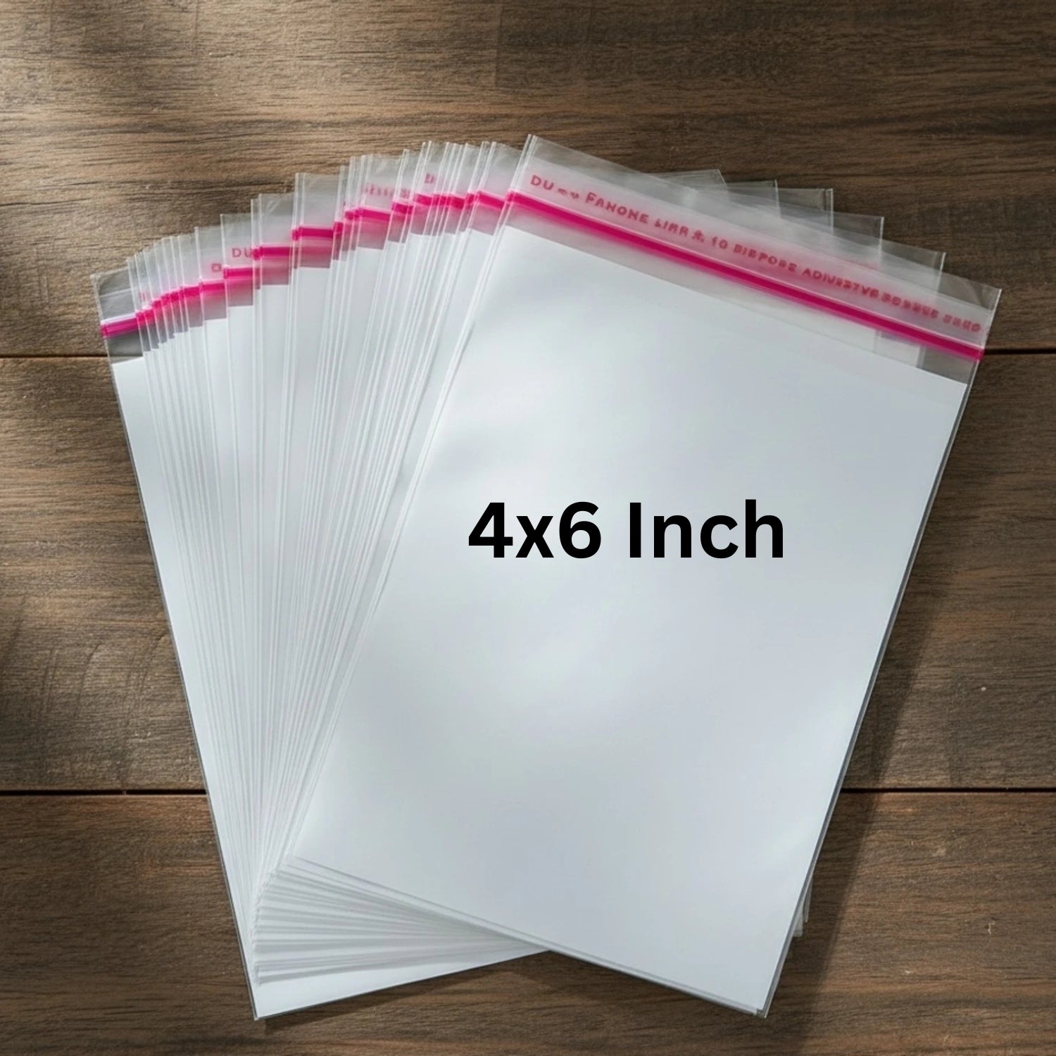 Transparent BOPP Bags Pack of 100 (4x6 Inch) | Clear Packaging for Jewelry & Accessories