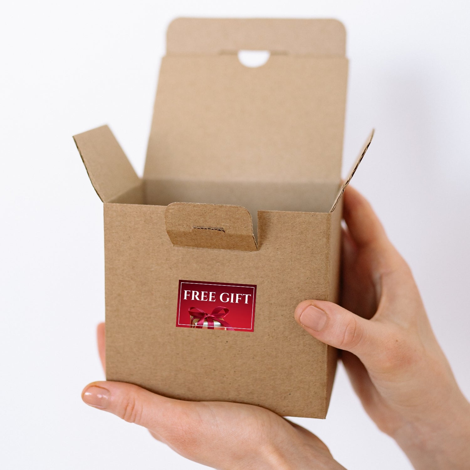 Free Gift Stickers for Small Business Packaging | Self-Adhesive Label (1 x 1.65 Inch)
