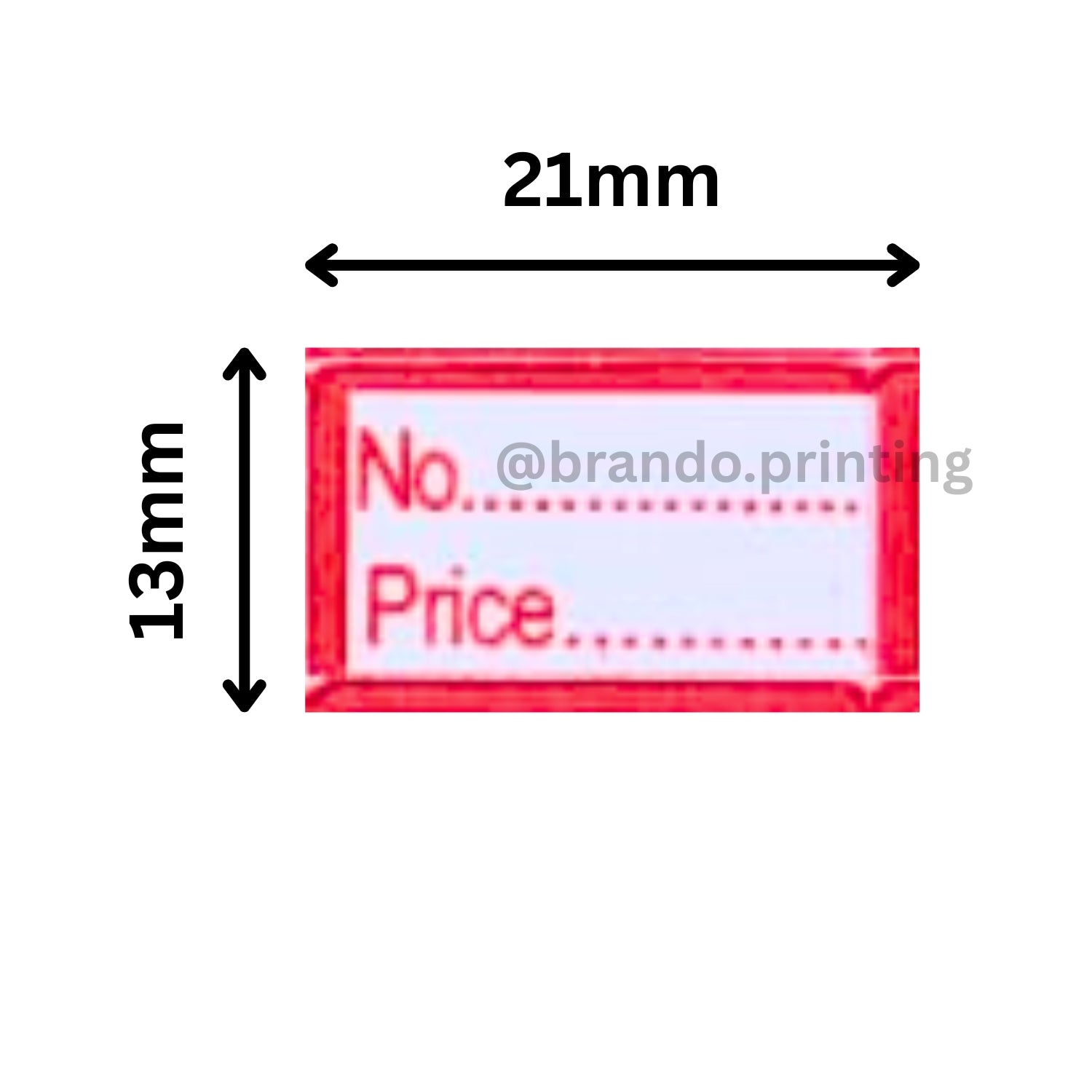 21x13 mm MRP Price Label Stickers | Small Self Adhesive Labels for Retail Use