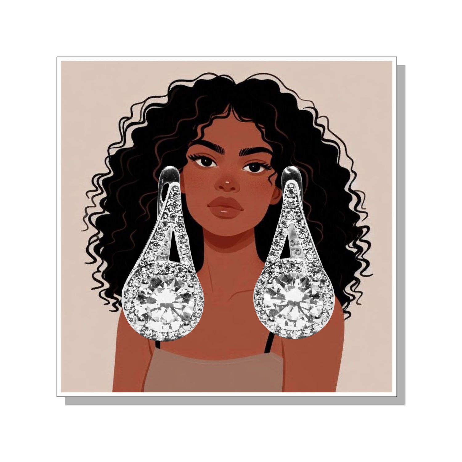 Jewellery Display Cards 3x3 Inch 300 GSM for Earrings & Necklaces | Packaging Cards