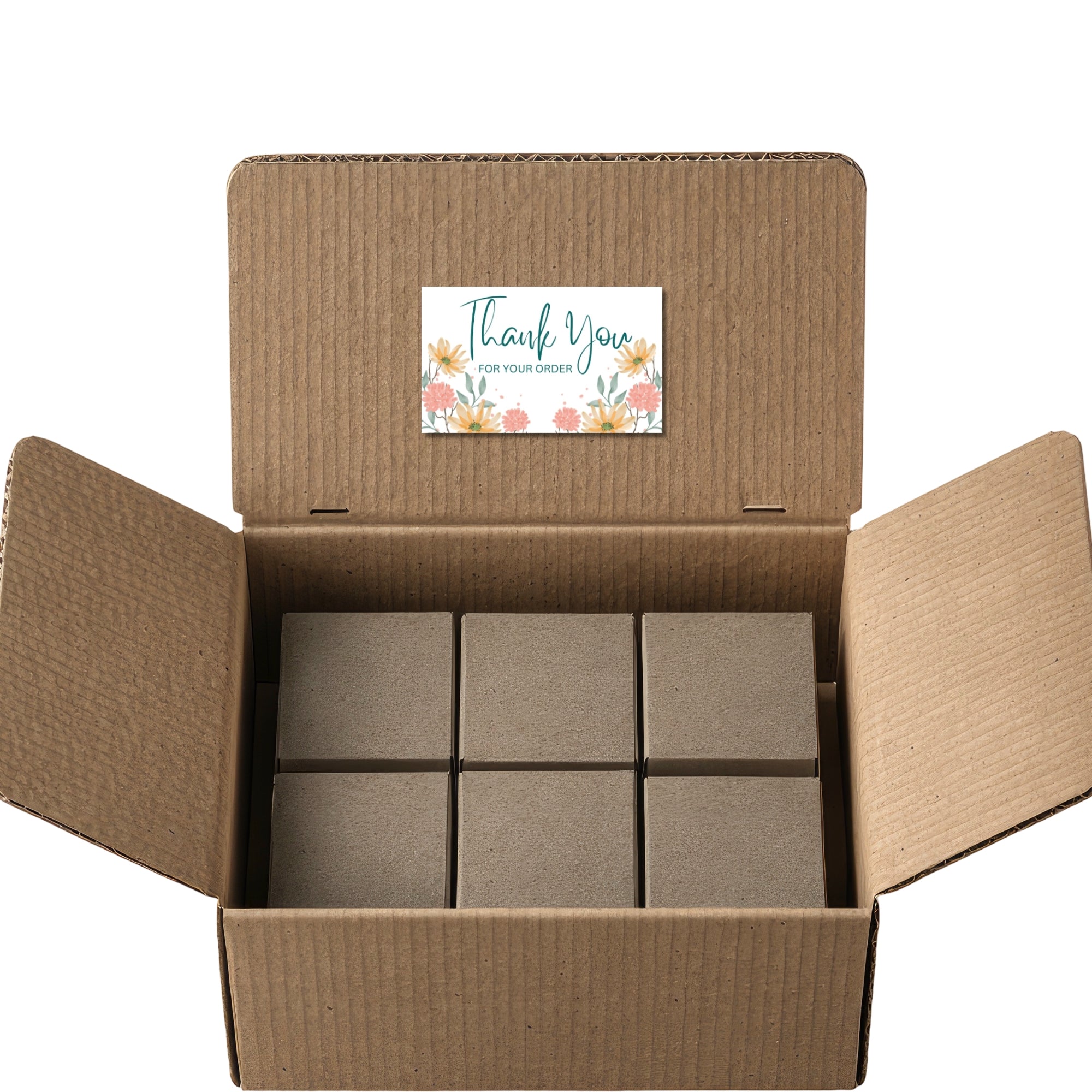 Thank You Stickers for Small Business Packaging – 100 Self-Adhesive Cute Labels for Orders (1 x 1.65 Inch)