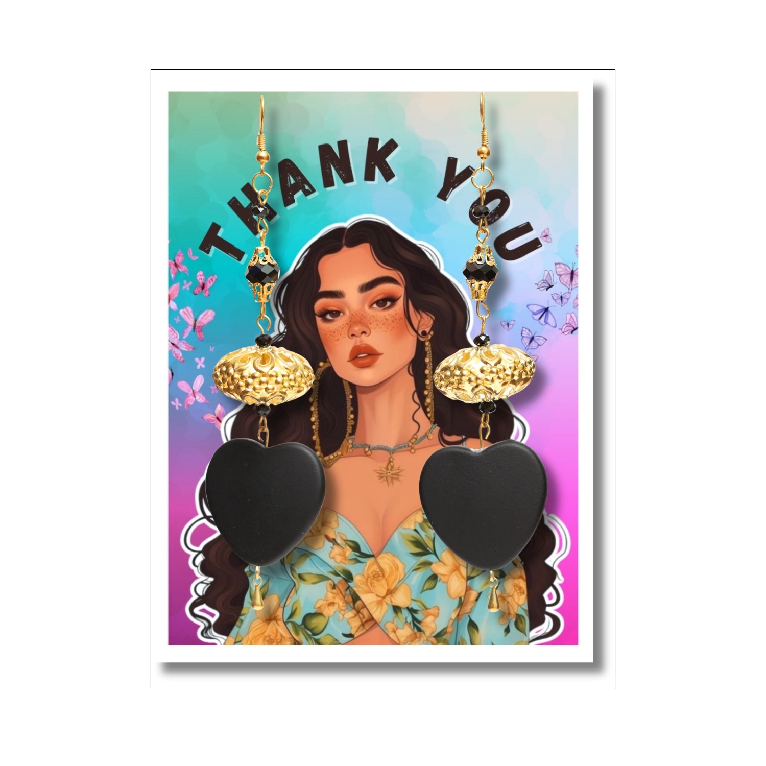 50 Jewellery Display Cards 4x3 Inch | Earring Packaging Cards for Small Business