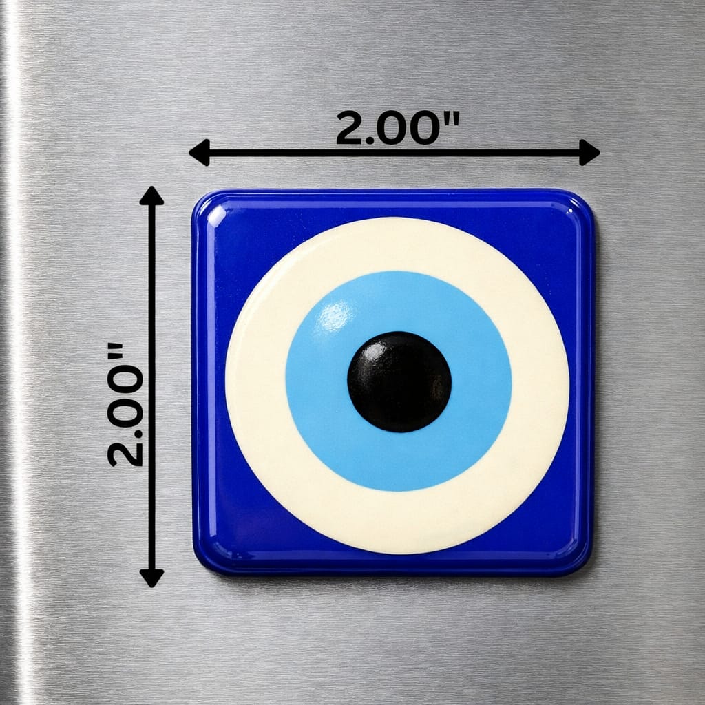 Decorative Evil Eye Fridge Magnet | Turkish Nazar for Home, Office & Main Door